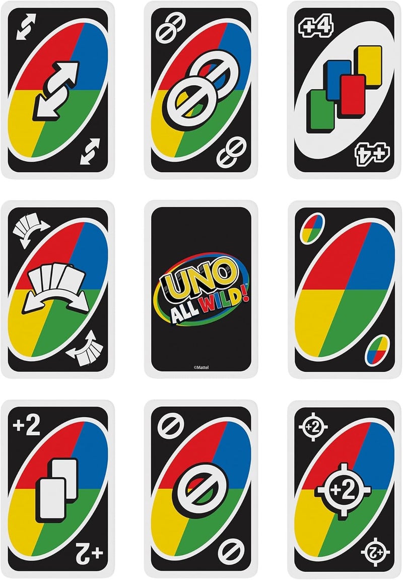 Mattel Games UNO All Wild Card Game – Fast Paced Family Game - Image 3